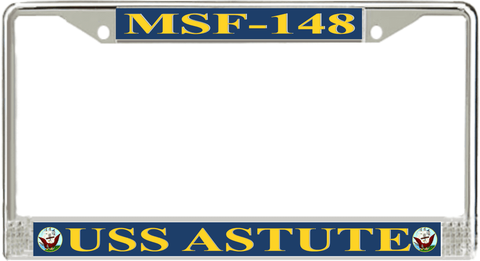 USS Astute MSF-148 License Plate Frame
