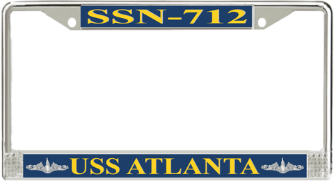USS Atlanta SSN-712 License Plate Frame
