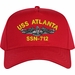 USS Atlanta SSN-712 with Dolphins Custom Embroidered Cap