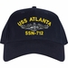 USS Atlanta SSN-712 with Dolphins Custom Embroidered Cap