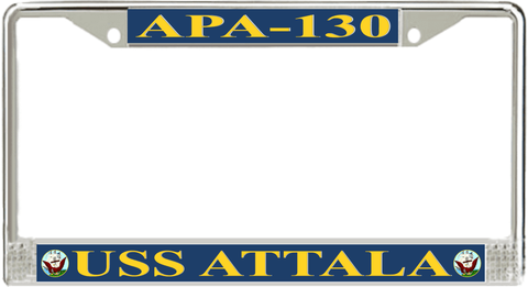 USS Attala APA-130 License Plate Frame