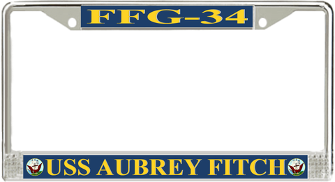 USS Aubrey Fitch FFG-34 License Plate Frame