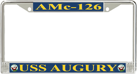 USS Augury AMc-126 License Plate Frame