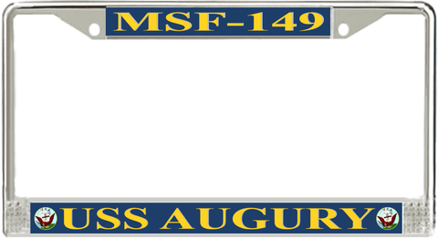 USS Augury MSF-149 License Plate Frame