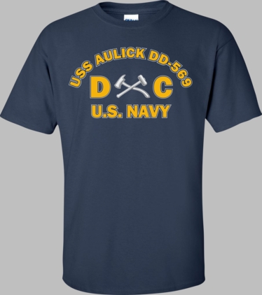USS AULICK DD-569 Rate DC Damage Controlman T-Shirt