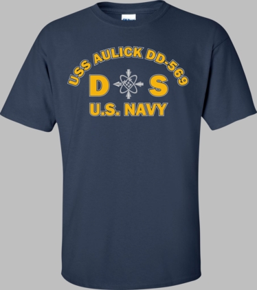 USS AULICK DD-569 Rate DS Data Systems Technician T-Shirt