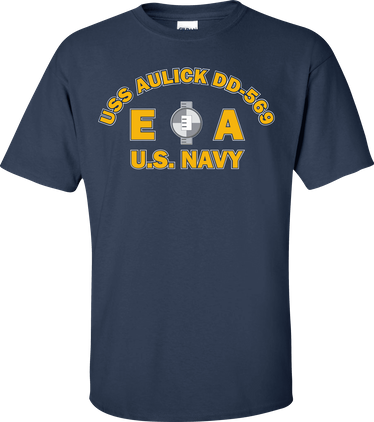 USS AULICK DD-569 Rate EA Engineering Aide T-Shirt