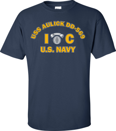 USS AULICK DD-569 Rate IC Interior Communications Electrician T-Shirt