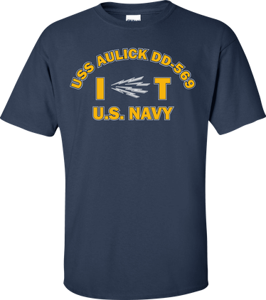 USS AULICK DD-569 Rate IT Information Systems Technician T-Shirt