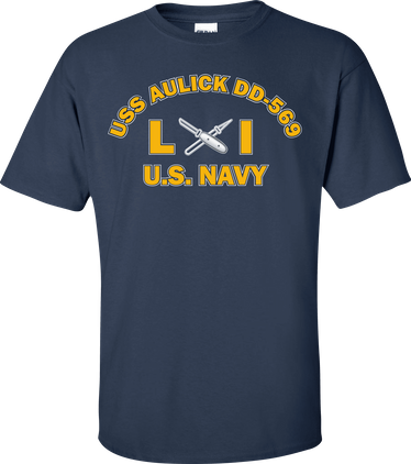USS AULICK DD-569 Rate LI Lithographer T-Shirt