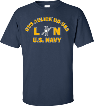 USS AULICK DD-569 Rate LN Legalman T-Shirt