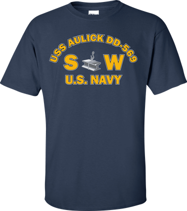 USS AULICK DD-569 Rate SW Steelworker T-Shirt