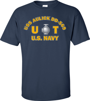 USS AULICK DD-569 Rate UT Utilitiesman T-Shirt