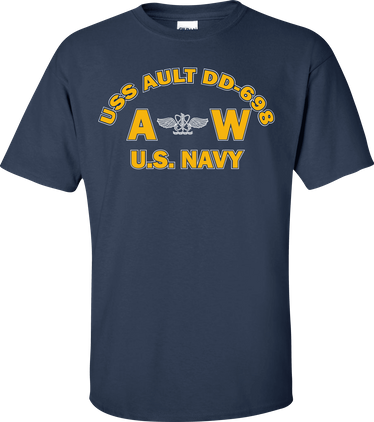 USS AULT DD-698 Rate AW Aviation Antisubmarine War Operator T-Shirt