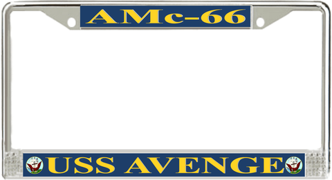 USS Avenge AMc-66 License Plate Frame