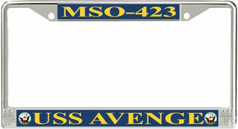 USS Avenge MSO-423 License Plate Frame