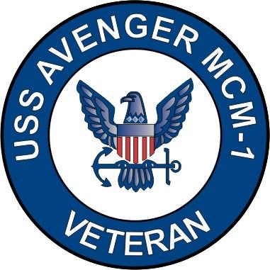 USS Avenger MCM-1 Veteran Decal Sticker