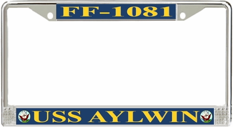 USS Aylwin FF-1081 License Plate Frame