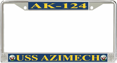 USS Azimech AK-124 License Plate Frame