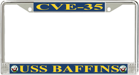 USS Baffins CVE-35 License Plate Frame