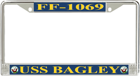 USS Bagley FF-1069 License Plate Frame