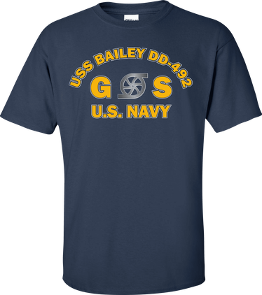 USS BAILEY DD-492 Rate GS Gas Turbine System Technician T-Shirt
