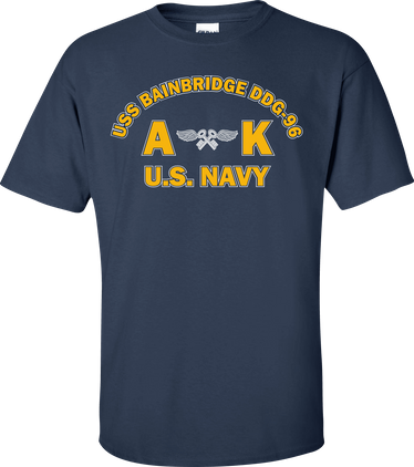 USS BAINBRIDGE DDG-96 Rate AK Aviation Storekeeper T-Shirt