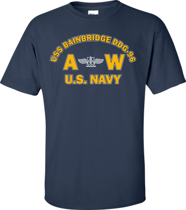 USS BAINBRIDGE DDG-96 Rate AW Aviation Antisubmarine War Operator T-Shirt