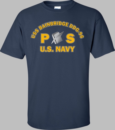 USS BAINBRIDGE DDG-96 Rate PS Personnelman T-Shirt