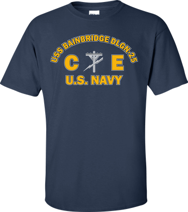 USS BAINBRIDGE DLGN-25 Rate CE Construction Electrician T-Shirt