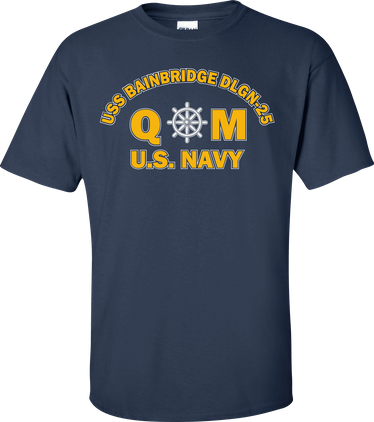 USS BAINBRIDGE DLGN-25 Rate QM Quartermaster T-Shirt