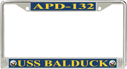 USS Balduck APD-132 License Plate Frame