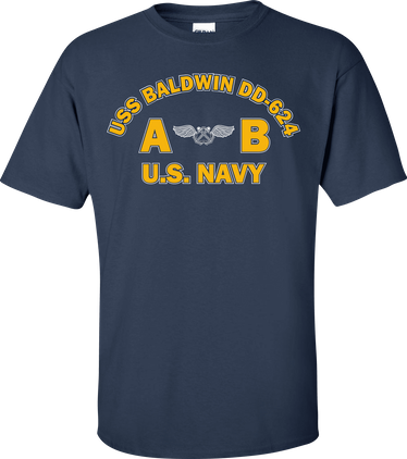 USS BALDWIN DD-624 Rate AB Aviation Boatswains Mate T-Shirt