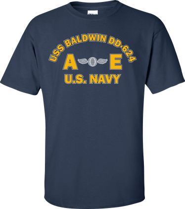 USS BALDWIN DD-624 Rate AE Aviation Electricians Mate T-Shirt
