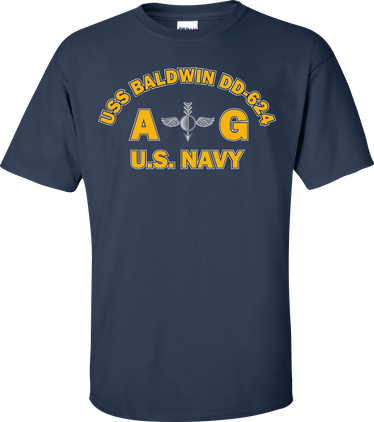 USS BALDWIN DD-624 Rate AG Aerographers Mate T-Shirt