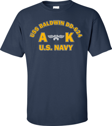 USS BALDWIN DD-624 Rate AK Aviation Storekeeper T-Shirt