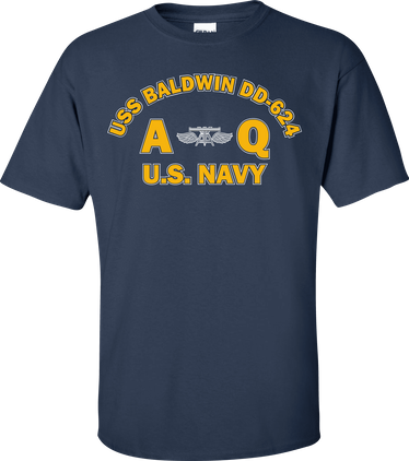 USS BALDWIN DD-624 Rate AQ Aviation Fire Control Technician T-Shirt