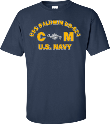USS BALDWIN DD-624 Rate CM Construction Mechanic T-Shirt