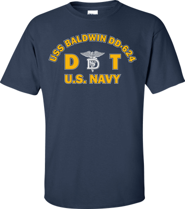 USS BALDWIN DD-624 Rate DT Dental Technician T-Shirt