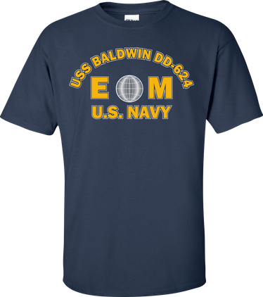 USS BALDWIN DD-624 Rate EM Electricians Mate T-Shirt