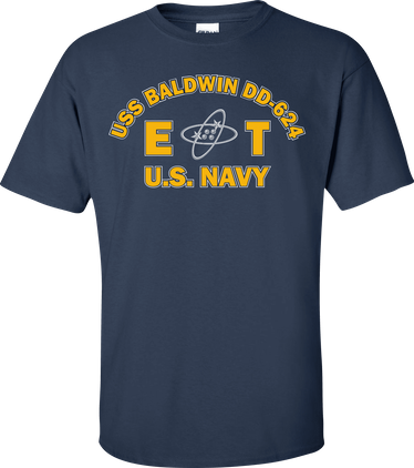 USS BALDWIN DD-624 Rate ET Electronics Technician T-Shirt