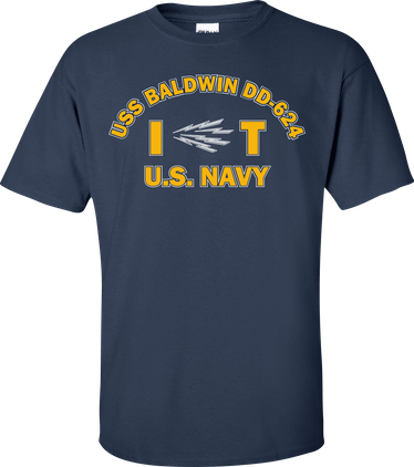 USS BALDWIN DD-624 Rate IT Information Systems Technician T-Shirt