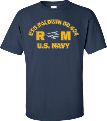USS BALDWIN DD-624 Rate RM Radioman T-Shirt