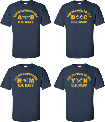 USS BALDWIN DD-624 Rates Apparel