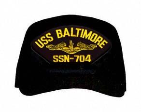 USS Baltimore SSN-704 ( Gold Dolphins ) Submarine Officers Cap