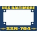 USS Baltimore SSN-704 Motorcycle Frame