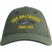 USS Baltimore SSN-704 with Dolphins Custom Embroidered Cap