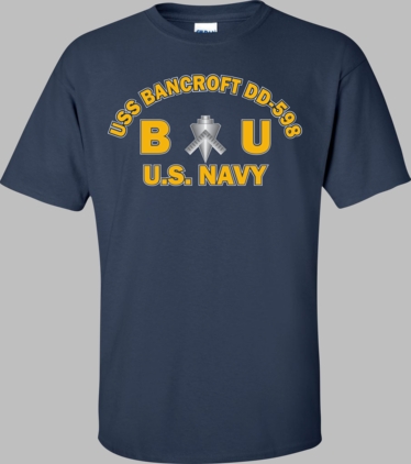 USS BANCROFT DD-598 Rate BU Builder T-Shirt