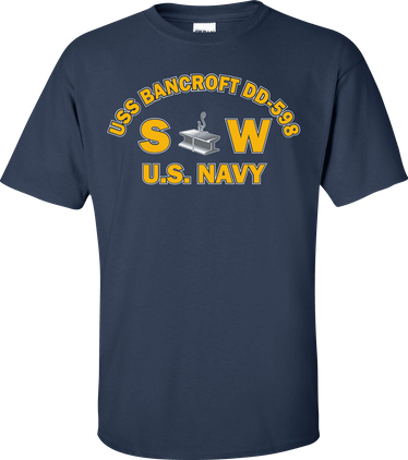 USS BANCROFT DD-598 Rate SW Steelworker T-Shirt