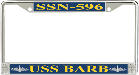 USS Barb SSN-596 License Plate Frame